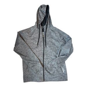 Reebok Men's Heather Gray Zip-Up Sweater